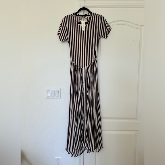 Jen’s Pirate Booty French Stripe Navi Maxi Dress - Picture 4 of 6